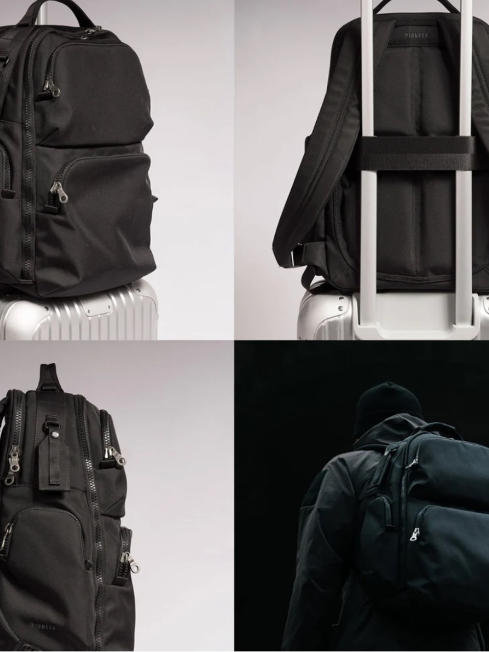 Pioneer Black Men's Travel Backpack NEW with tags - Picture 13 of 14